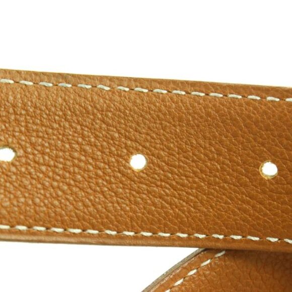 Hermès 32mm Martelee Reversible H Logo Belt Hammered Buckle 85h629s main image 9